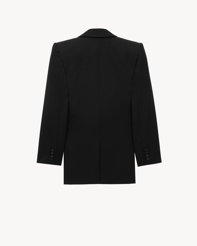 tuxedo jacket in GRAIN DE POUDRE