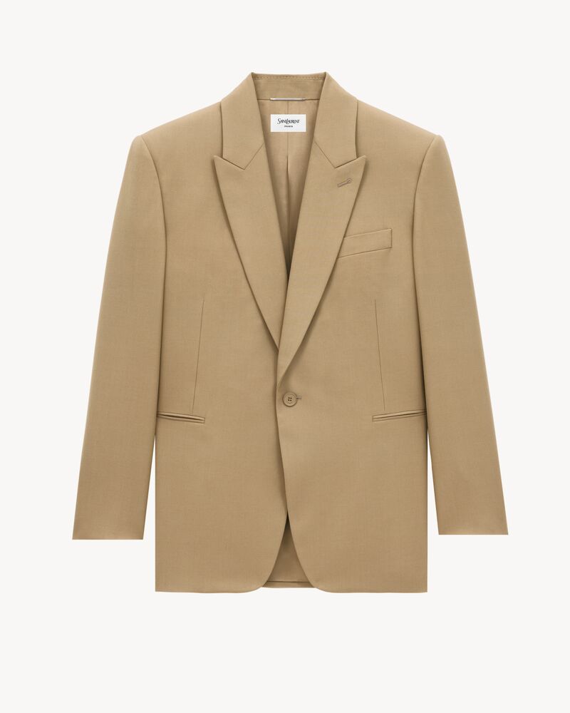 jacket in wool gabardine