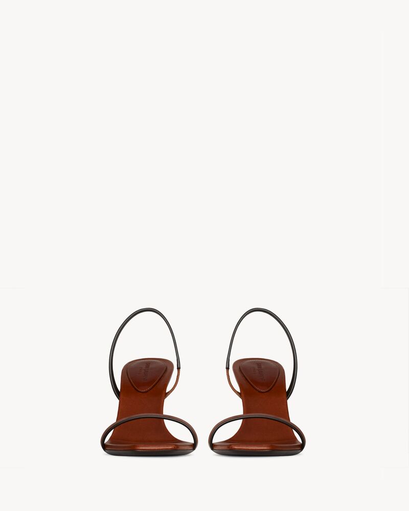 OPYUM slingback sandals in vegetable-tanned leather