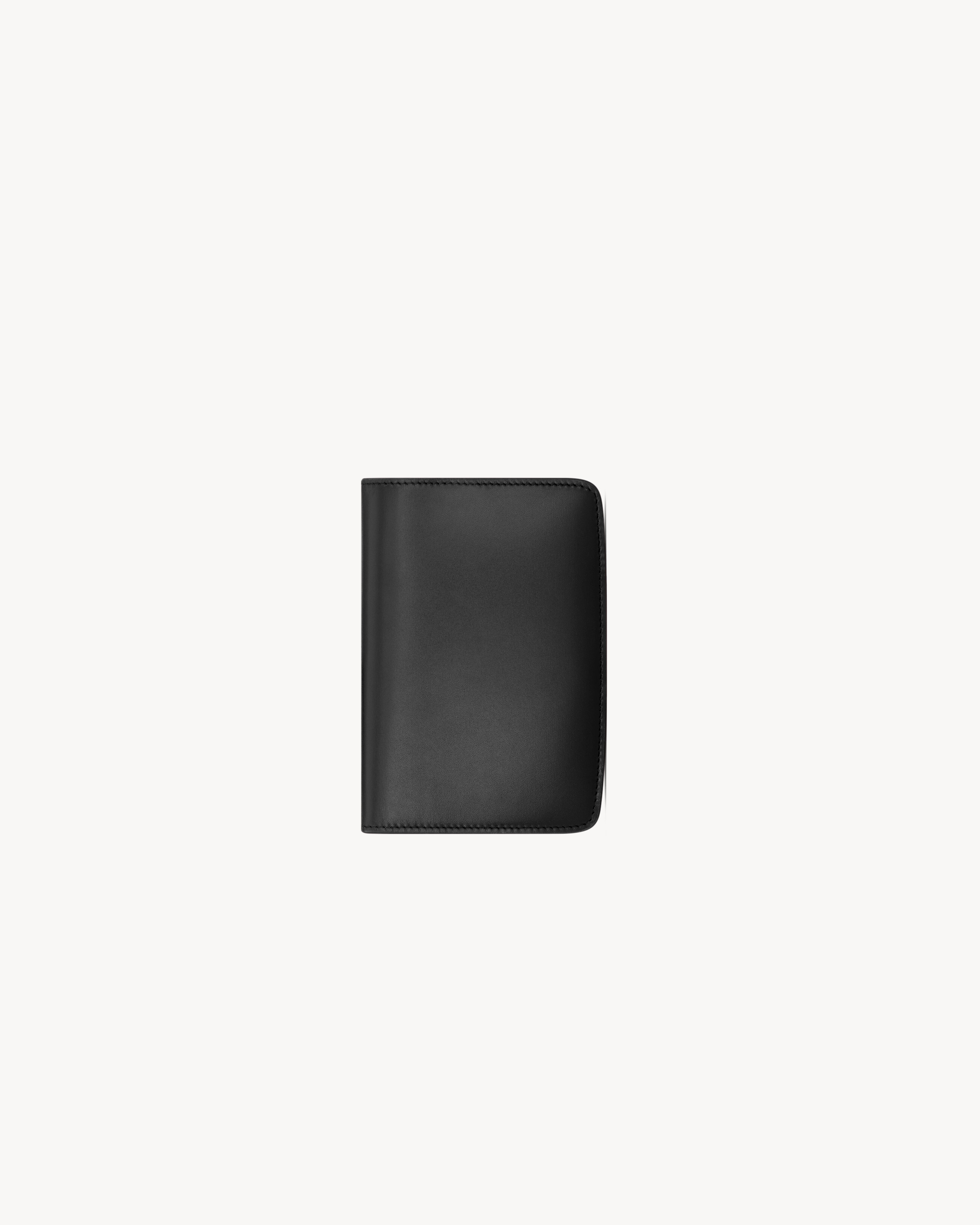 VOLTAIRE passport case in BOX SAINT LAURENT