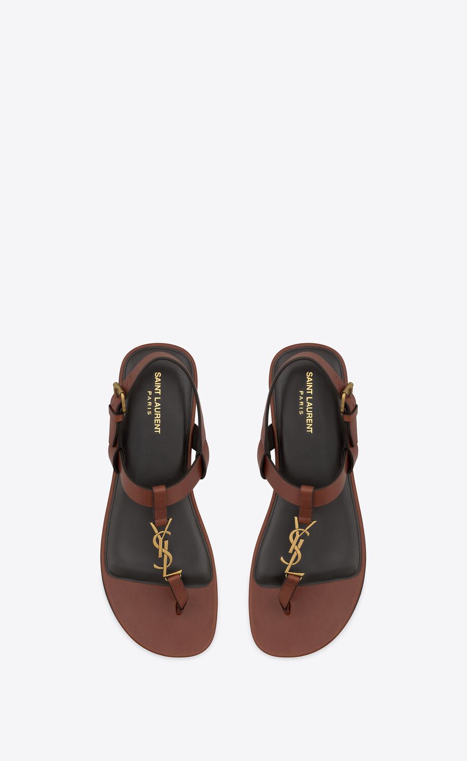 CASSANDRE sandals in smooth leather | Saint Laurent | YSL.com