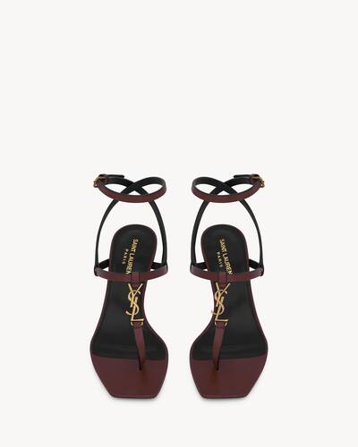 cassandra sandals in smooth leather