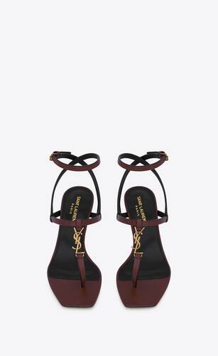 CASSANDRA sandals in smooth leather | Saint Laurent | YSL.com