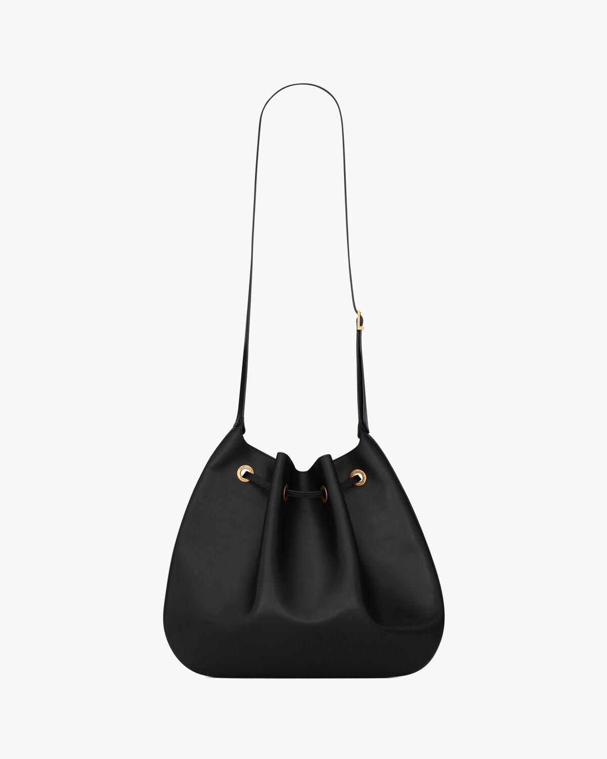 Bolso estilo hobo plano grande PARIS VII de piel lisa