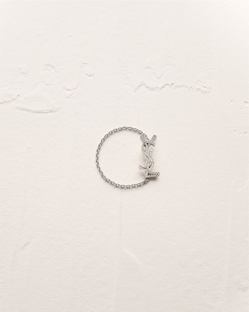 Bague CASSANDRE en or GRIS 18 carats et diamants