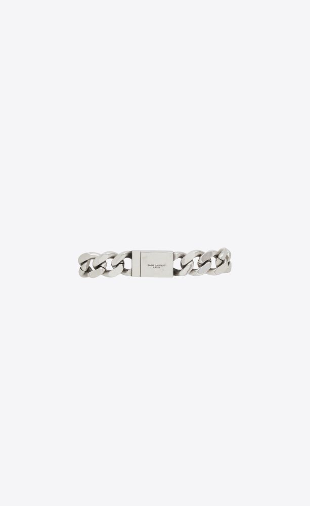 metal curb chain bracelet