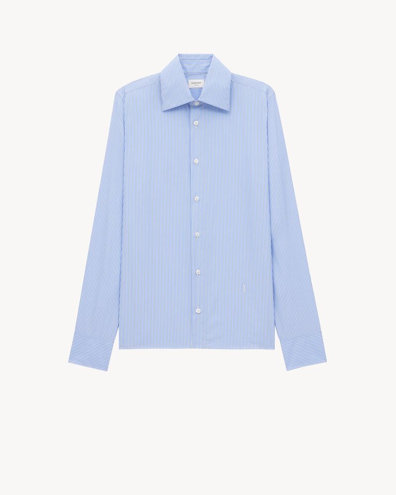 CASSANDRE shirt in striped cotton poplin