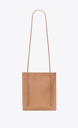 universite flat crossbody bag in vegetable-tanned leather