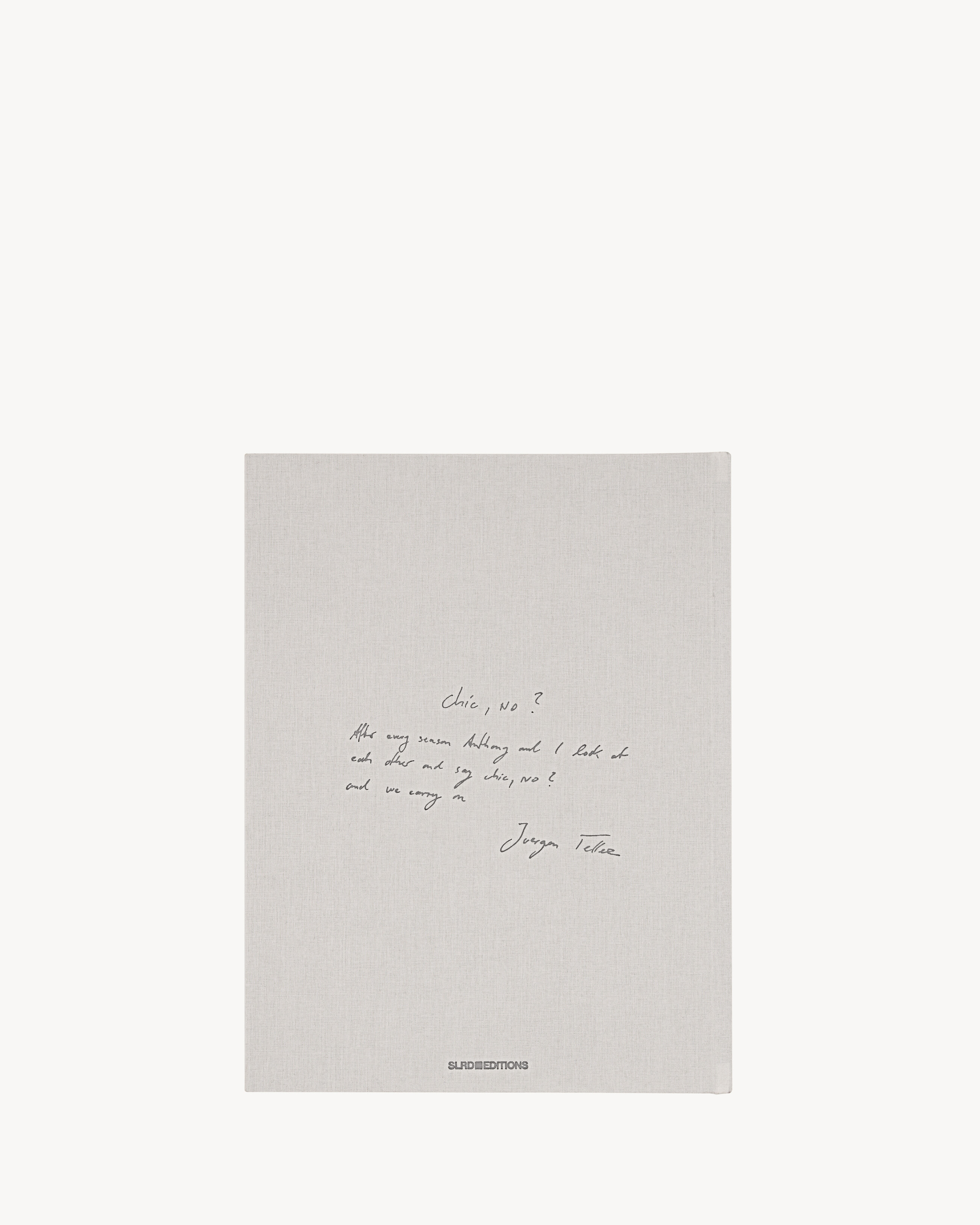 SL EDITIONS: JUERGEN TELLER