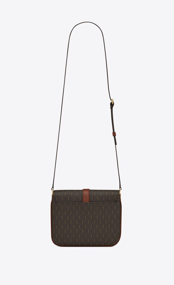 le monogramme  small satchel in cassandre canvas and smooth leather