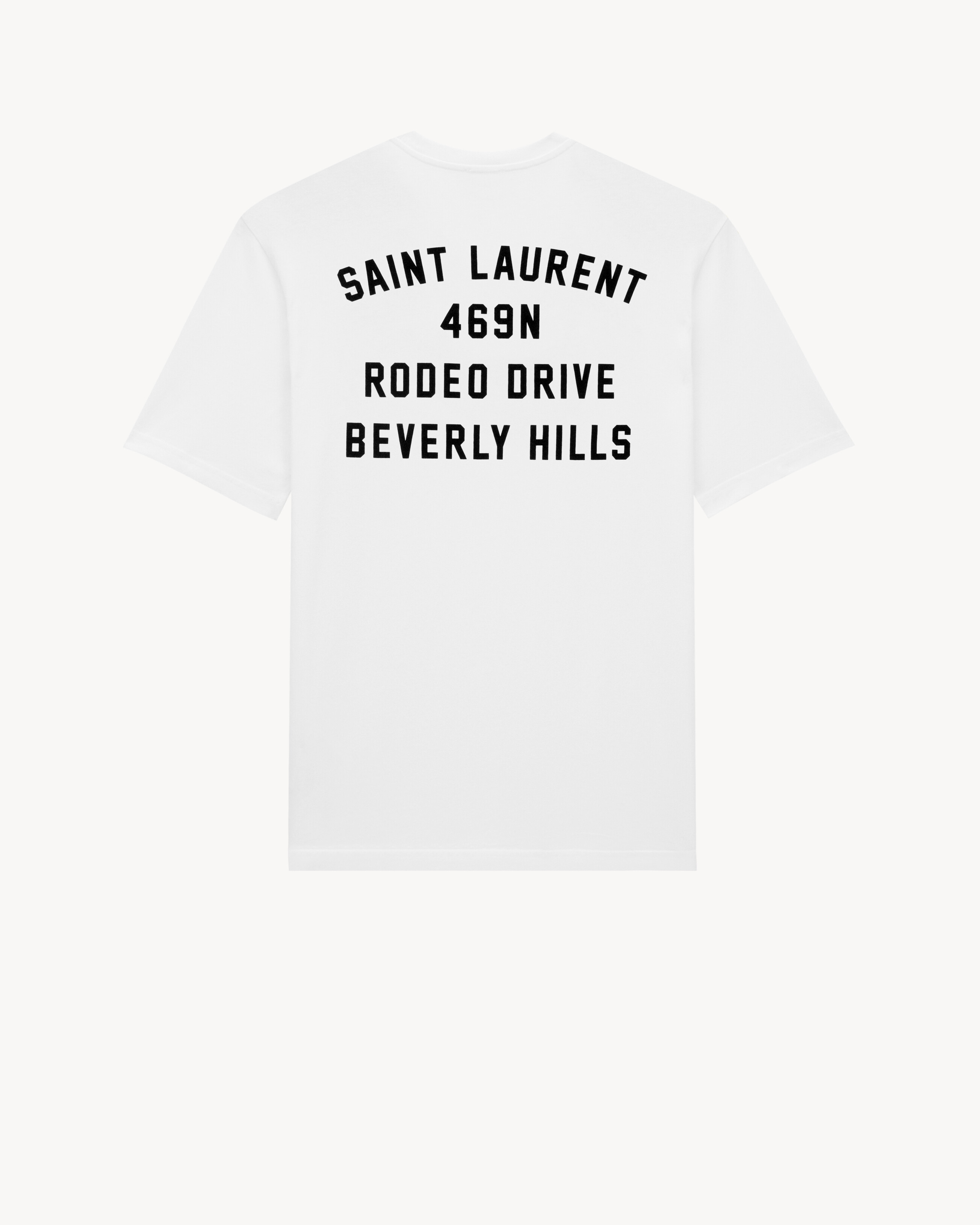 SAINT LAURENT BEVERLY HILLS ADDRESS T-SHIRT