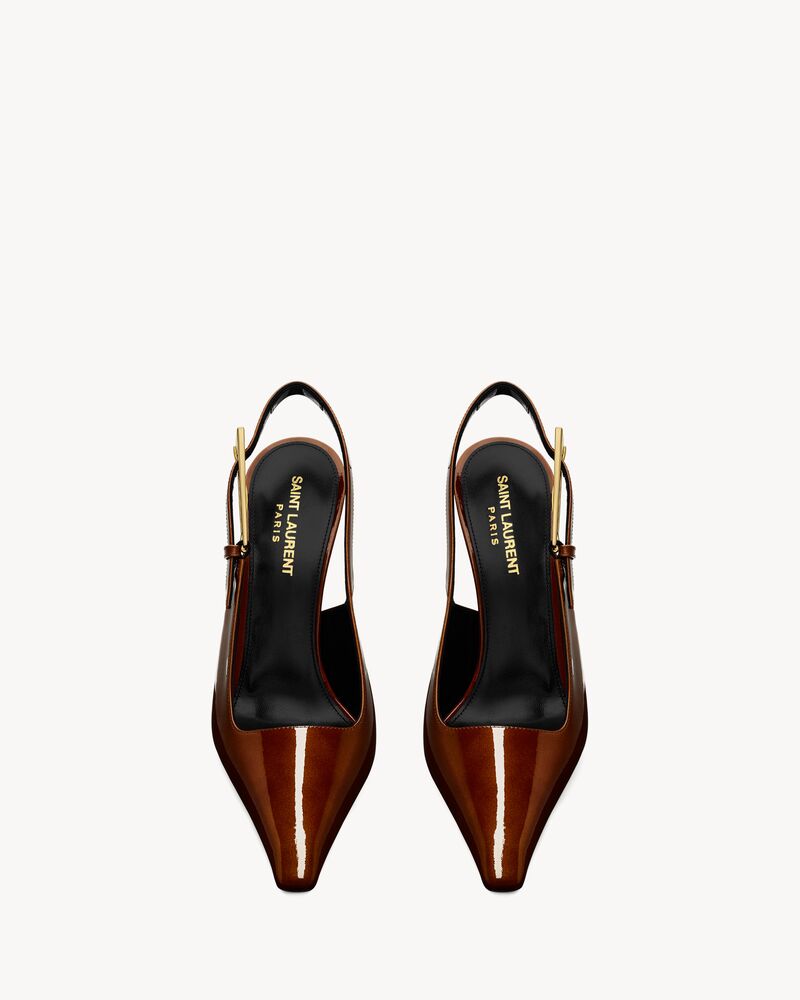 LEE Slingback-Pumps aus Lackleder
