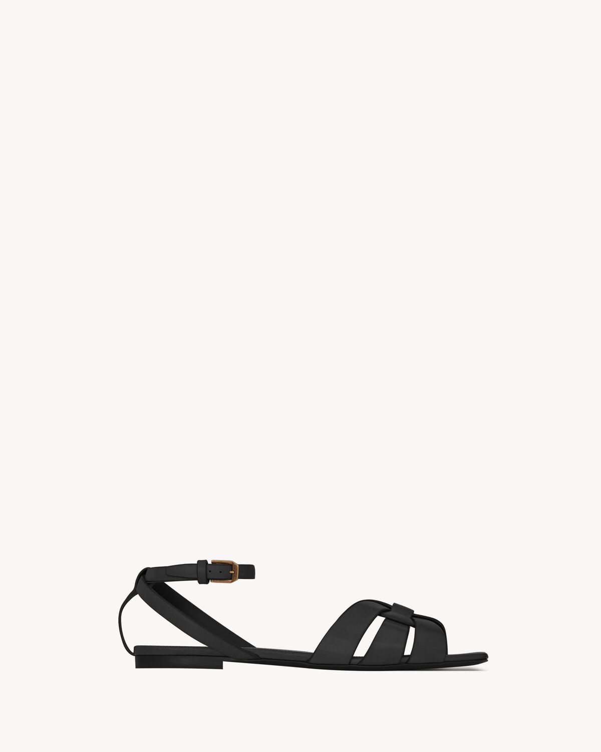 tribute flat sandals in smooth leather