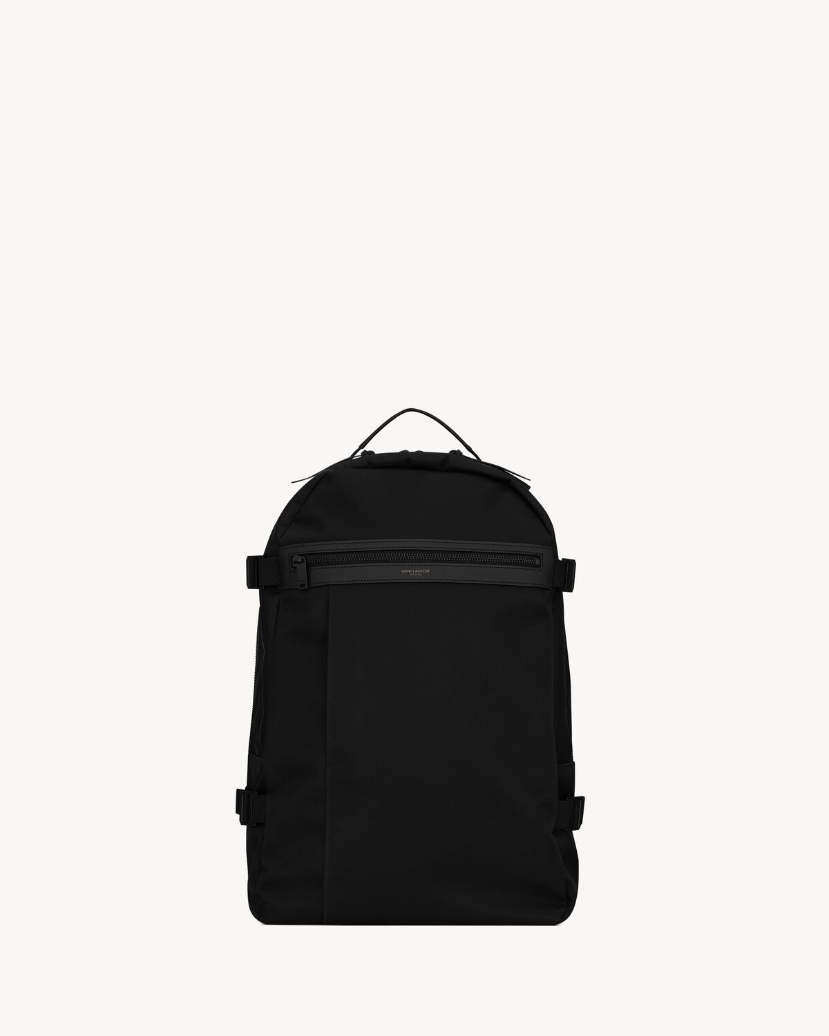 City trekking backpack in ECONYL®, smooth leather and nylon | Saint ...