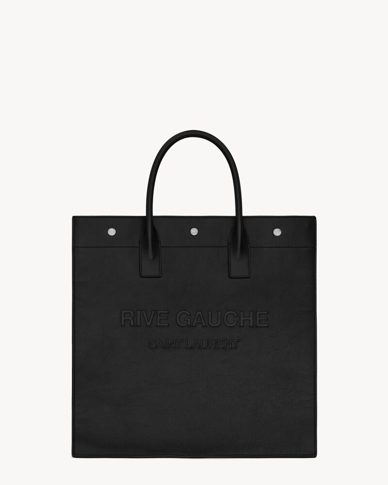 rive gauche north/south tote bag in smooth leather