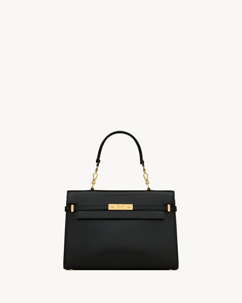 MANHATTAN Top Handle-Tasche aus Box Saint Laurent