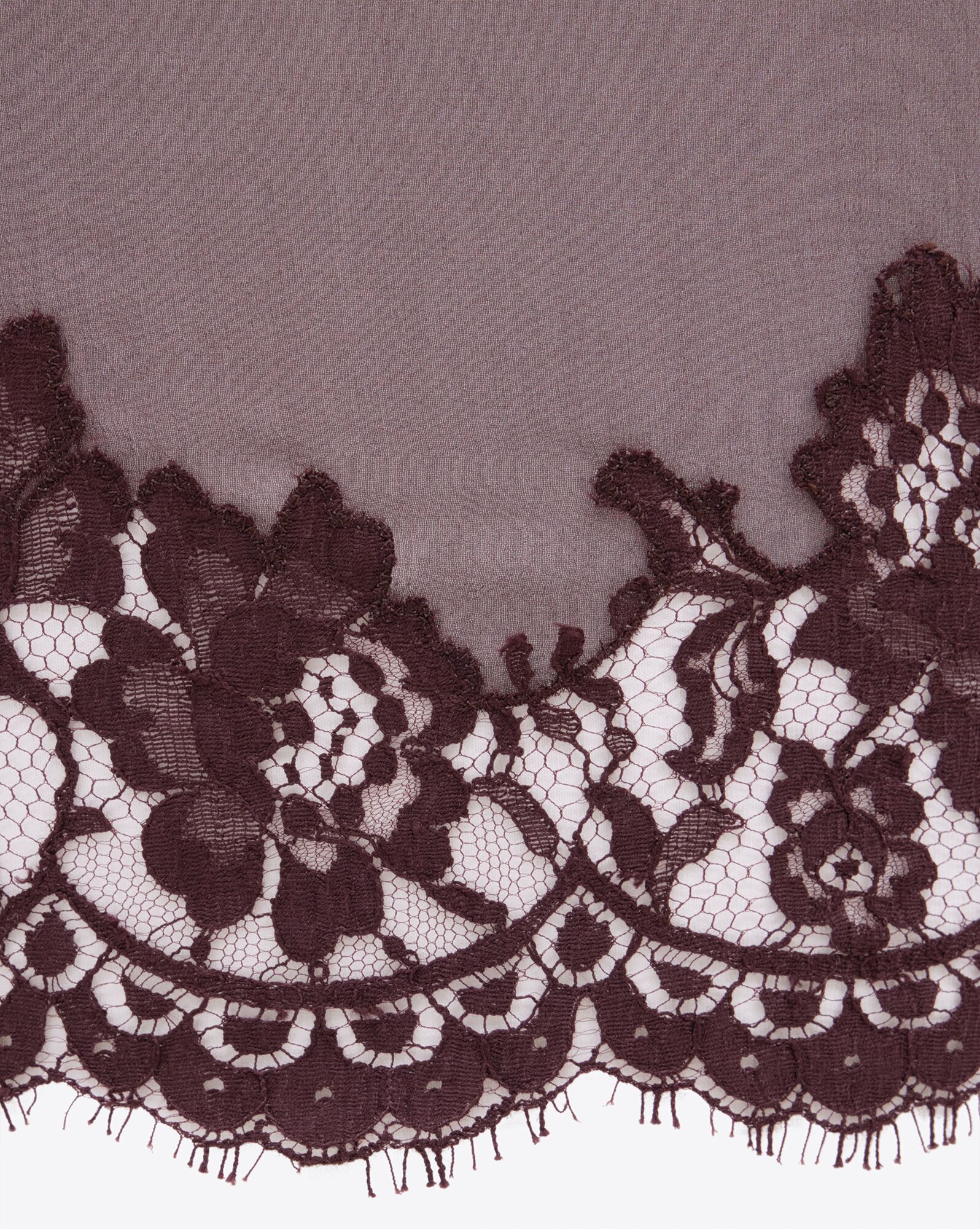 skirt in knit and lace