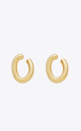 link earrings in metal