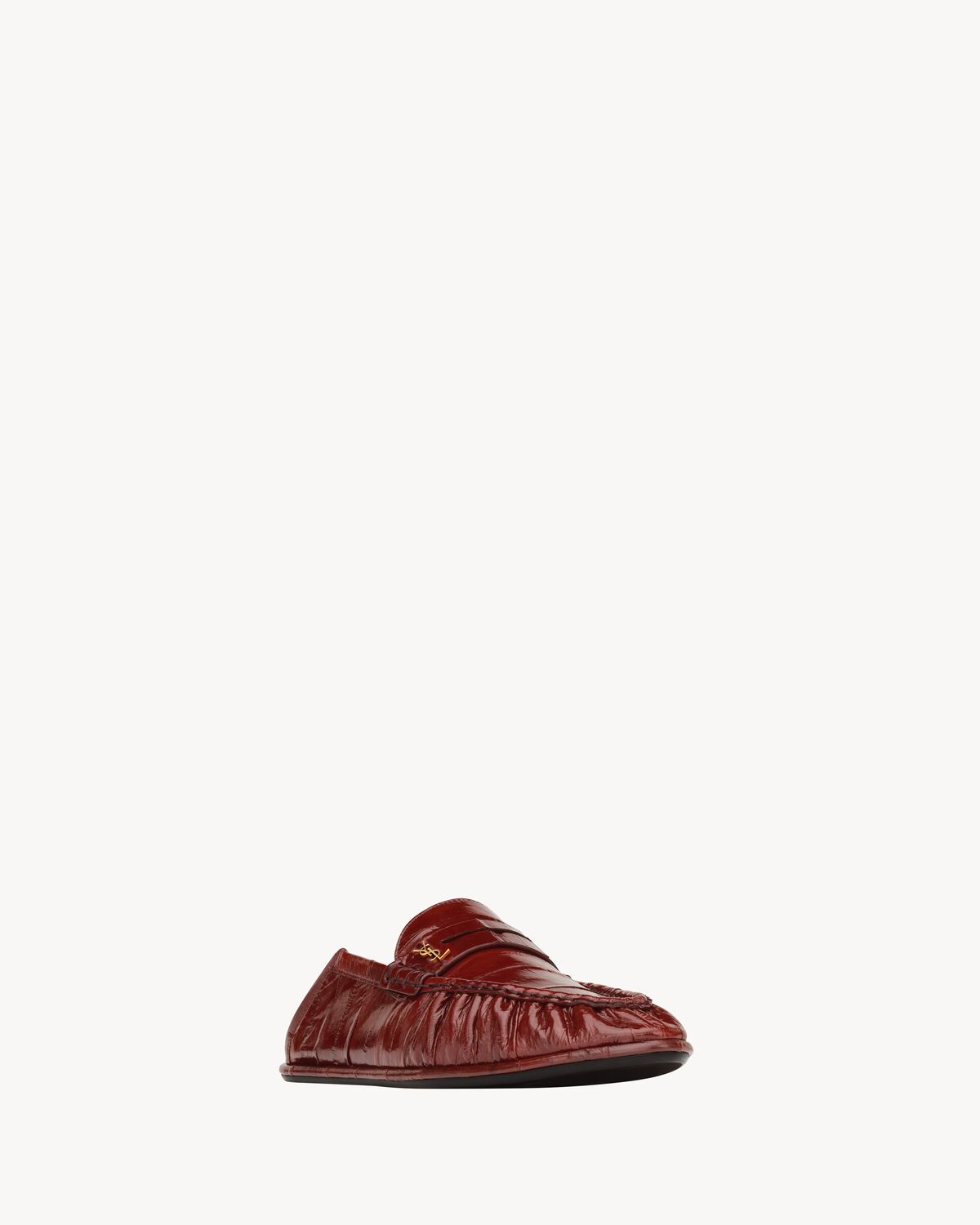 LE LOAFER penny slippers in patent eel