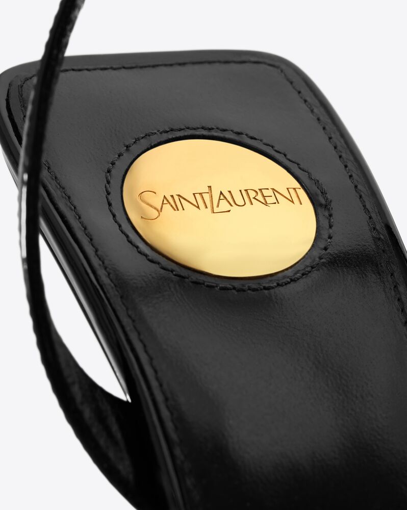 LA SCANDALE sandals in patent leather