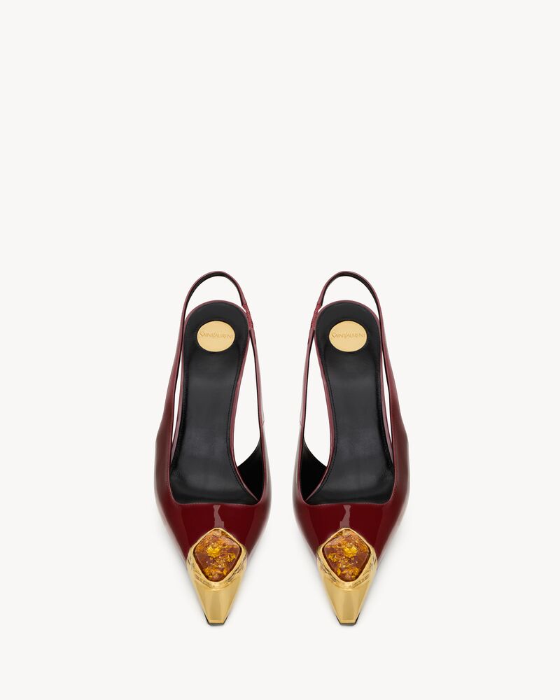 LOULOU slingback pumps in patent leather