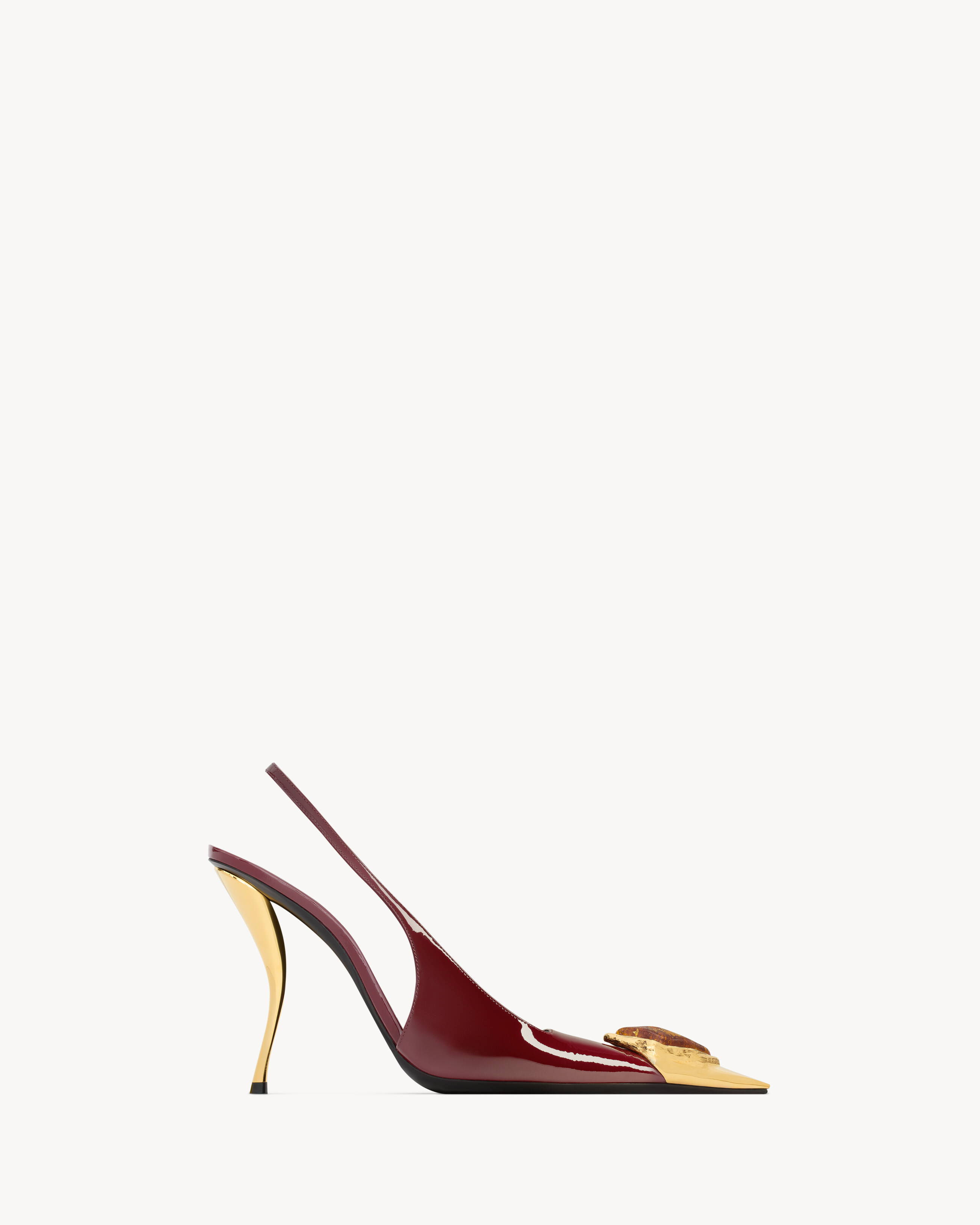 LOULOU slingback pumps in patent leather Saint Laurent YSL PT
