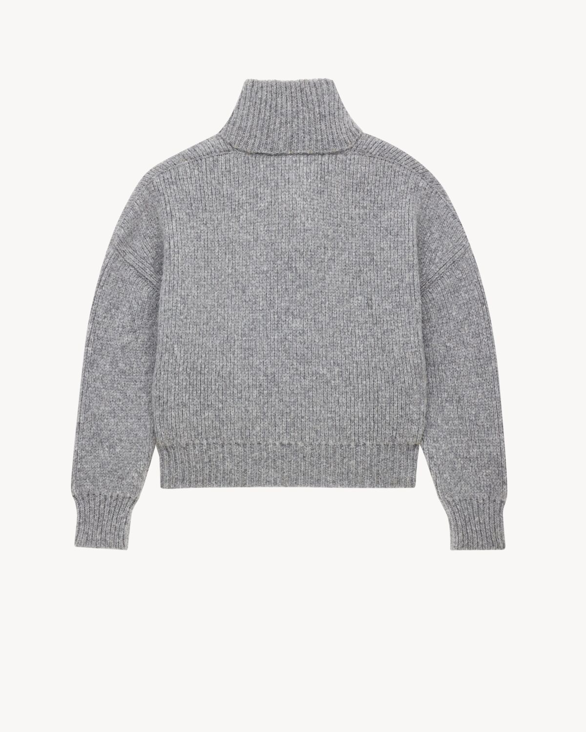 shawl sweater in chunky knit