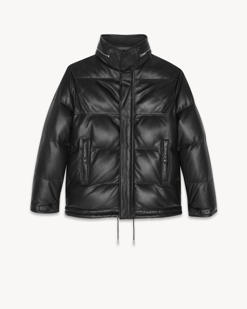 down jacket in lambskin