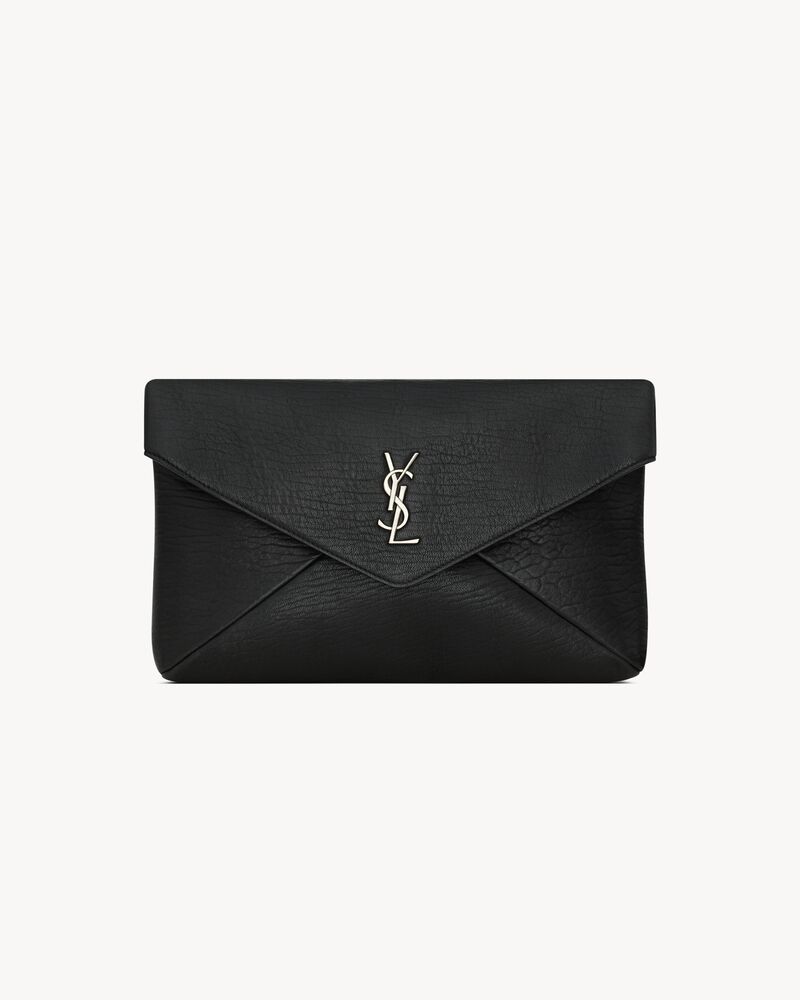 CASSANDRE grande pochette enveloppe en cuir d’agneau