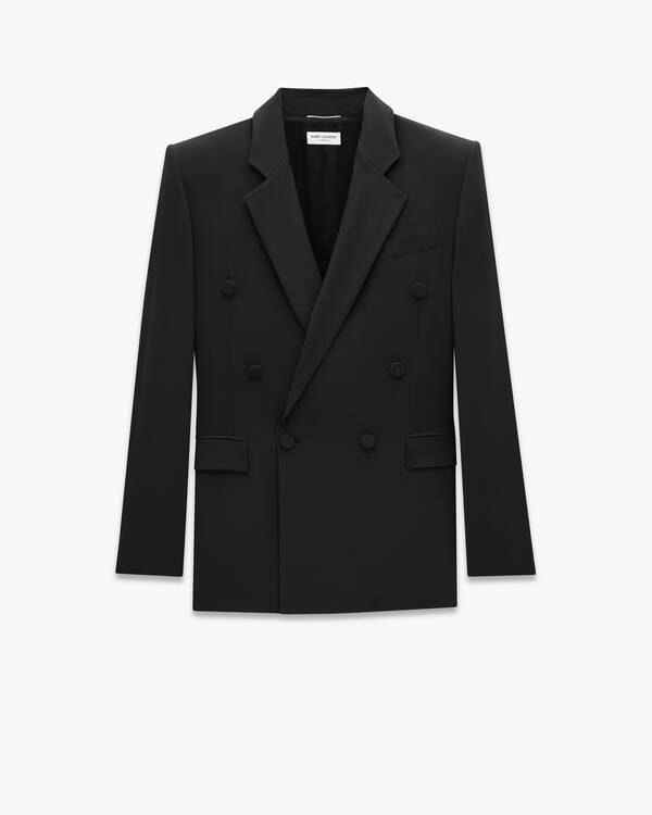 【Yves Saint Laurent】2B シングル セットアップ ブラック サンローランSAINT LAURENT ノッチドラペル2Bセットアップスーツ
