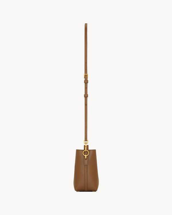 YSL 25S LE 37 MINI 15 IN BROWN LIZARD PATTERN CALFSKIN GOLD HARDWRE