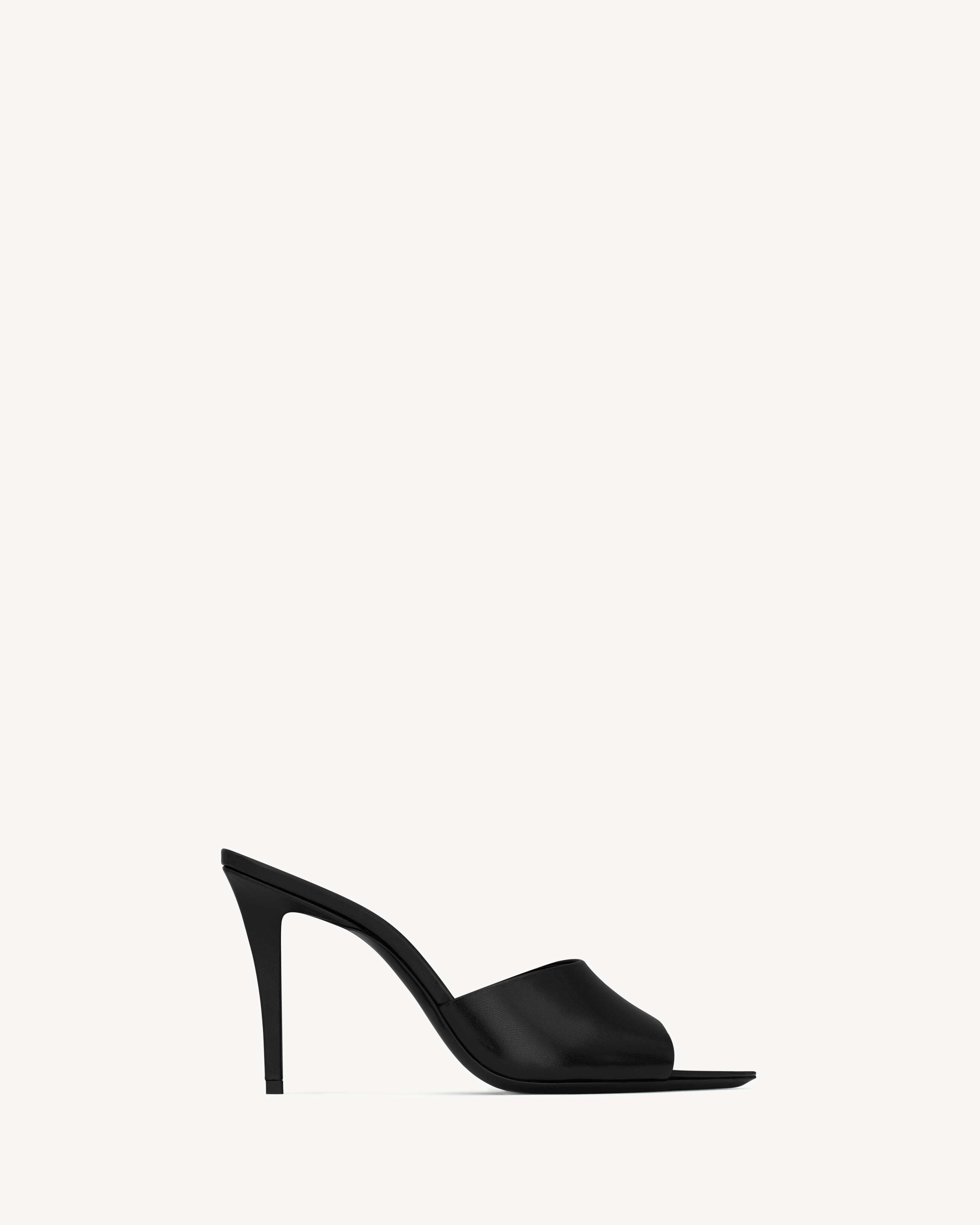 ROMY mules in smooth leather