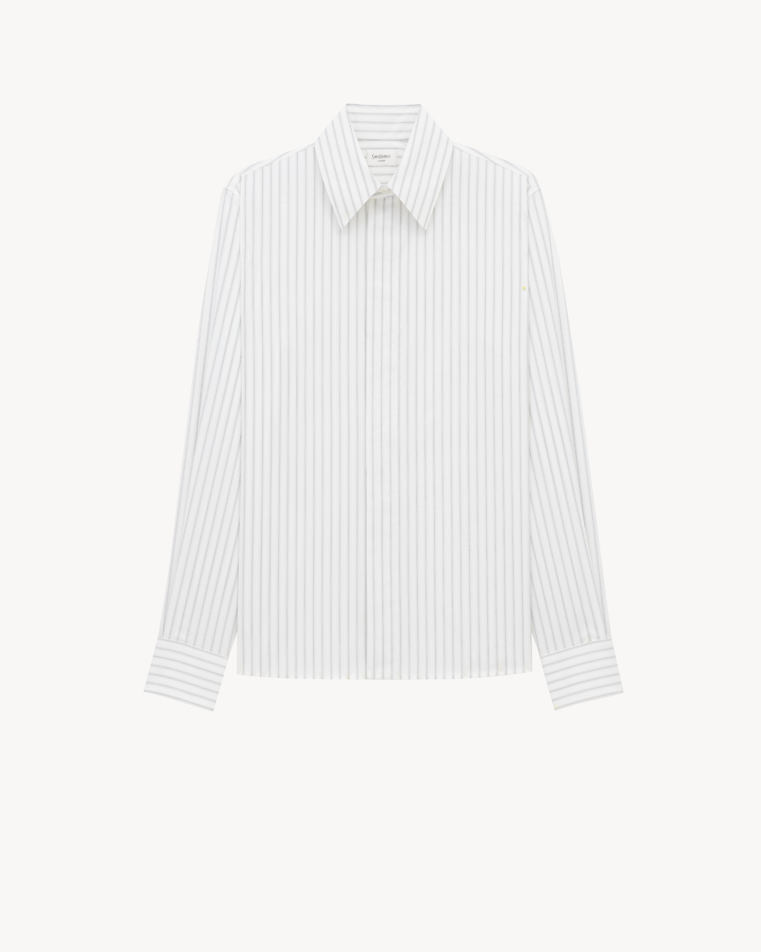 CASSANDRE shirt in tack-stripe poplin