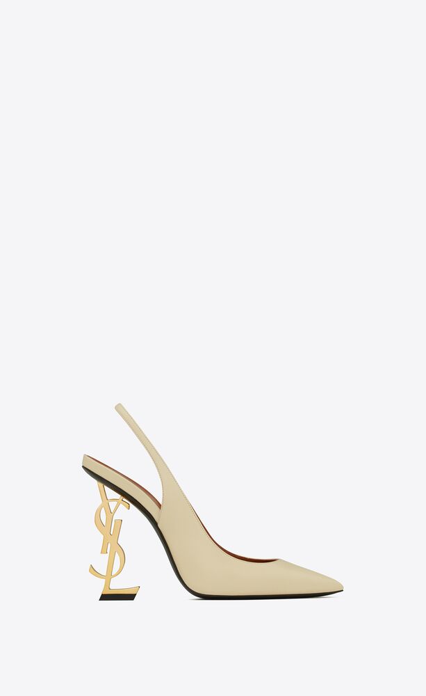 opyum slingback pumps in smooth leather 