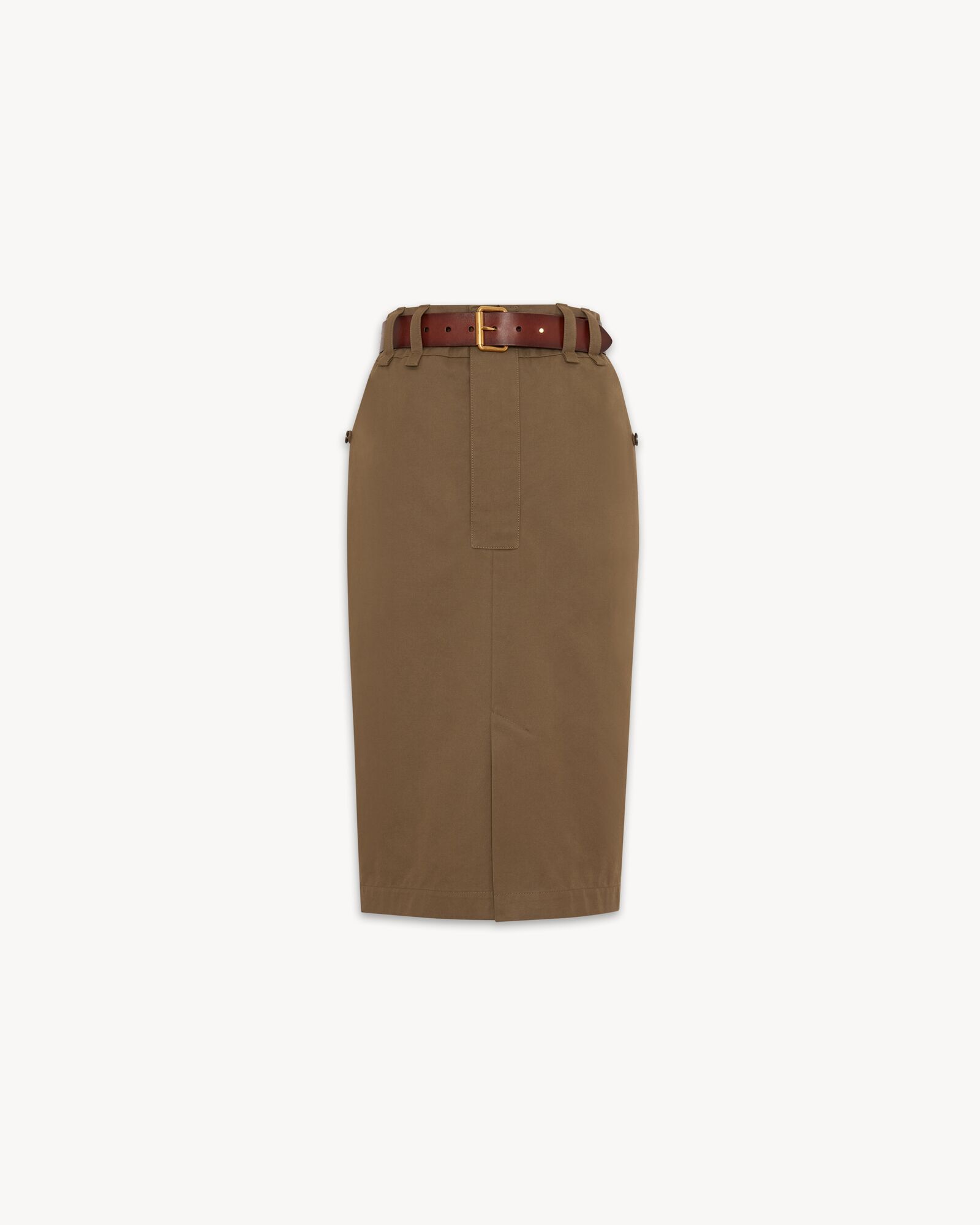 ペンシルスカート（コットンツイル） | Saint Laurent