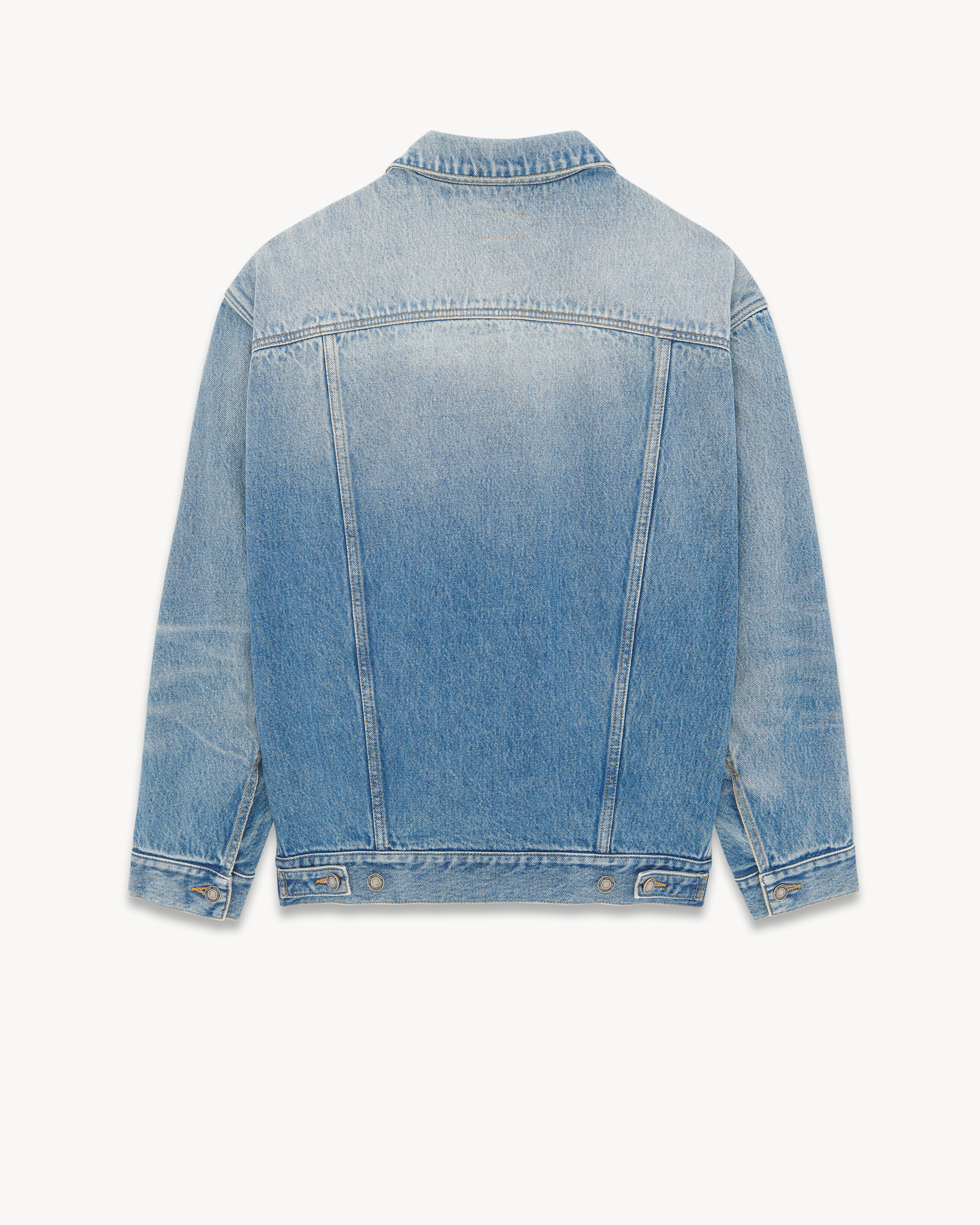 Oversized Jacket in Lake Medium Blue denim
