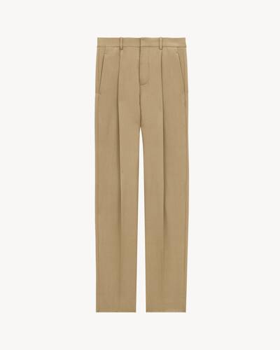 【25SS NEW】SAINT LAURENT/ウールギャバジンワイドレッグパンツ ワイドレッグパンツ（ウールギャバジン） | Saint Laurent サン