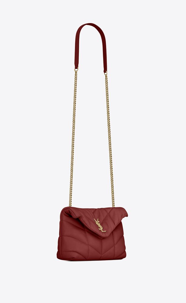 Saint Laurent Toy YSL Quilted Puffer Chain Shoulder Bag