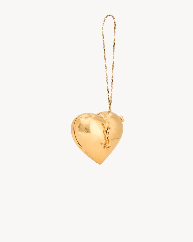 Minaudière mini DA SERA a forma di cuore in ottone