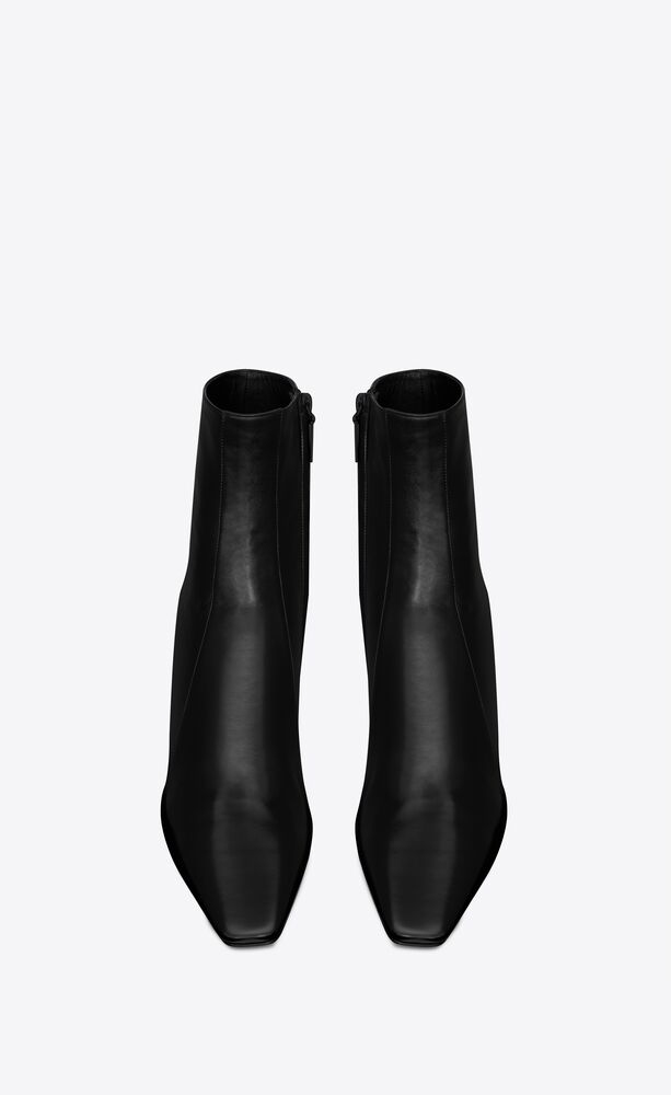 RAINER zipped boots in smooth leather | Saint Laurent | YSL.com