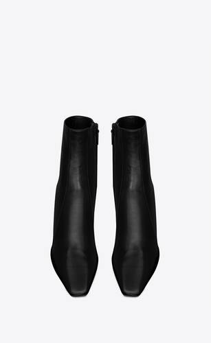 rainer zipped boots in smooth leather