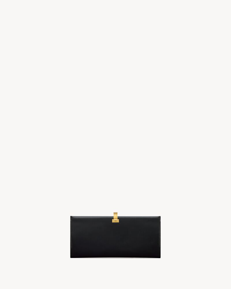 minaudière in brushed leather