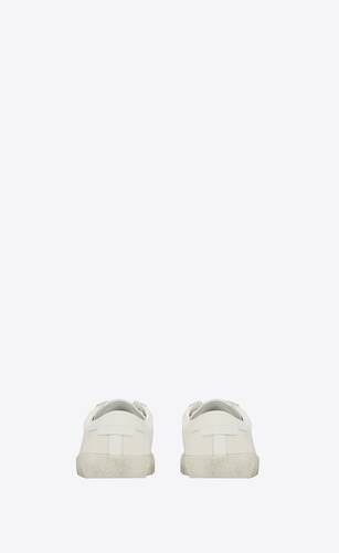 court classic sl/06 embroidered sneakers in canvas and smooth leather