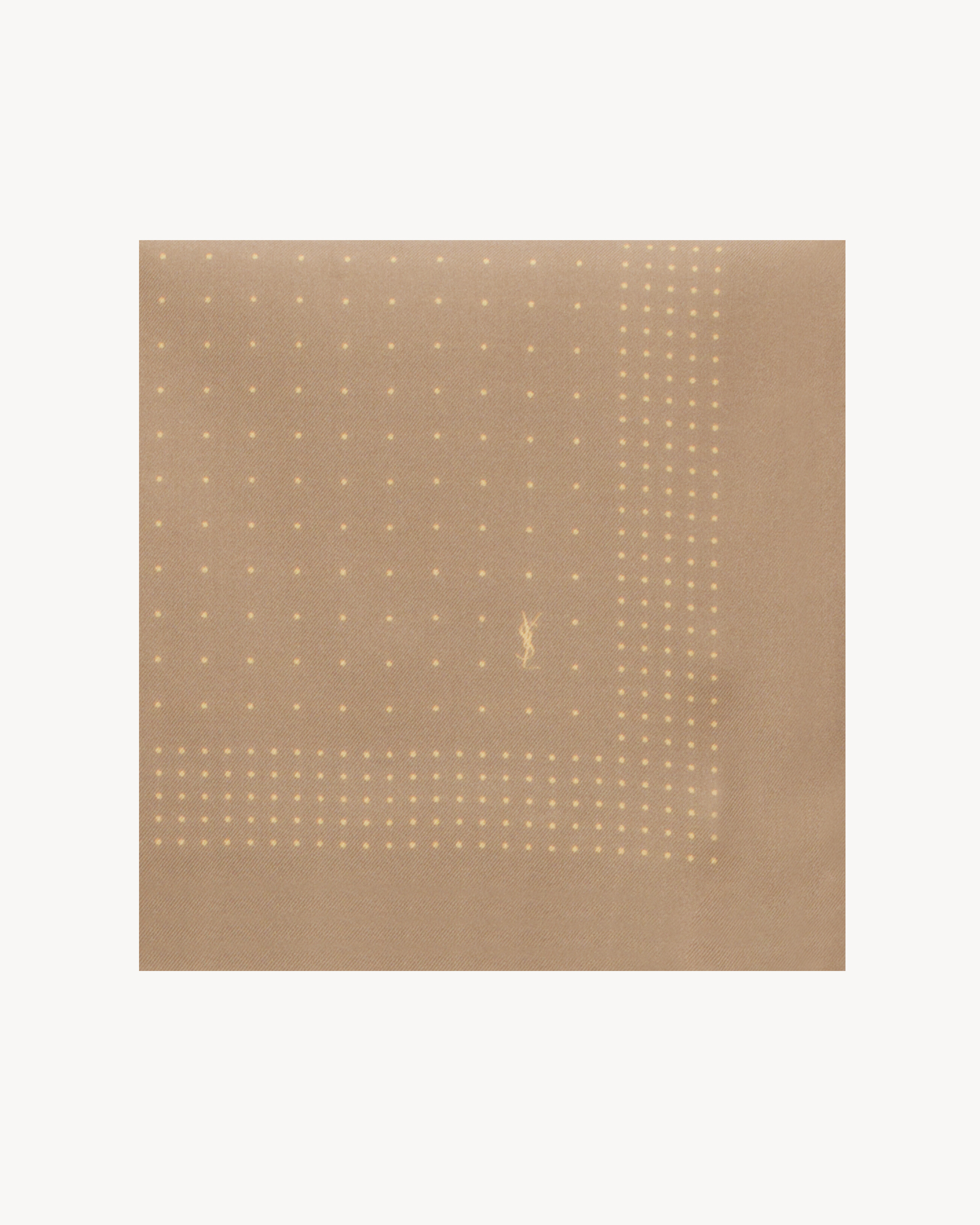pocket square in dotted silk twill