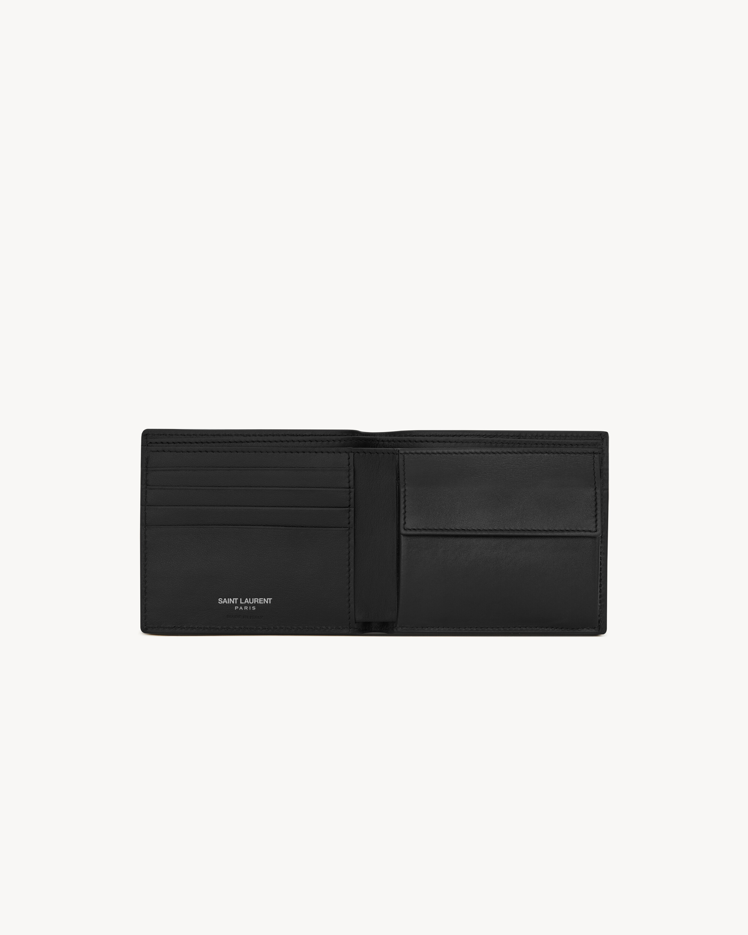 TINY CASSANDRE east/west wallet with coin purse in SMOOTH leather