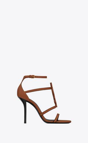 cassandra sandals in smooth vegetable-tanned leather