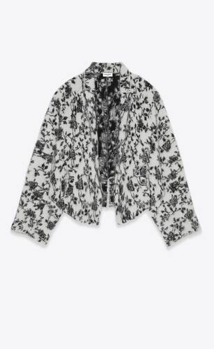 chaqueta kimono de jacquard cepillado 