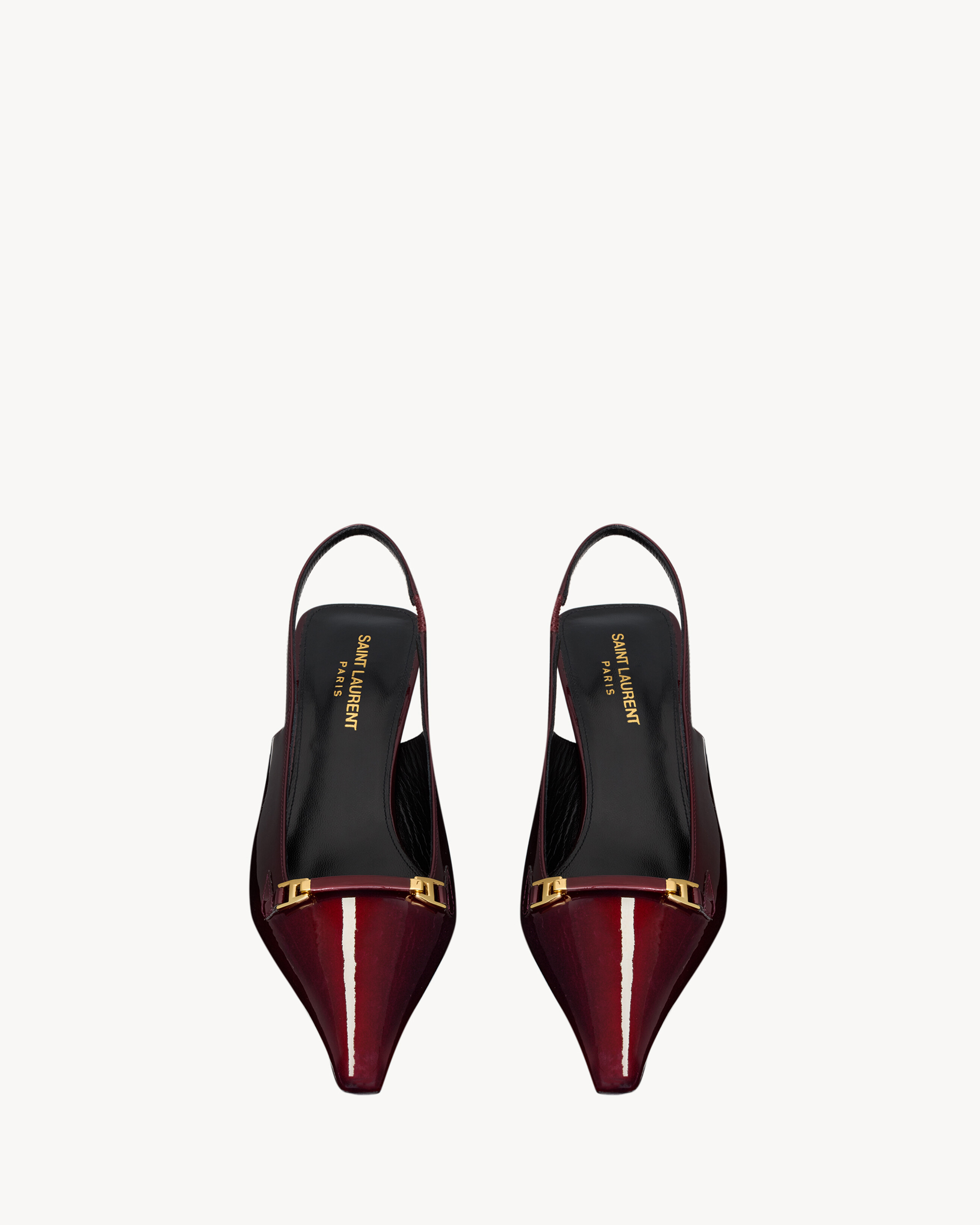 CARINE slingback pumps in patent leather
