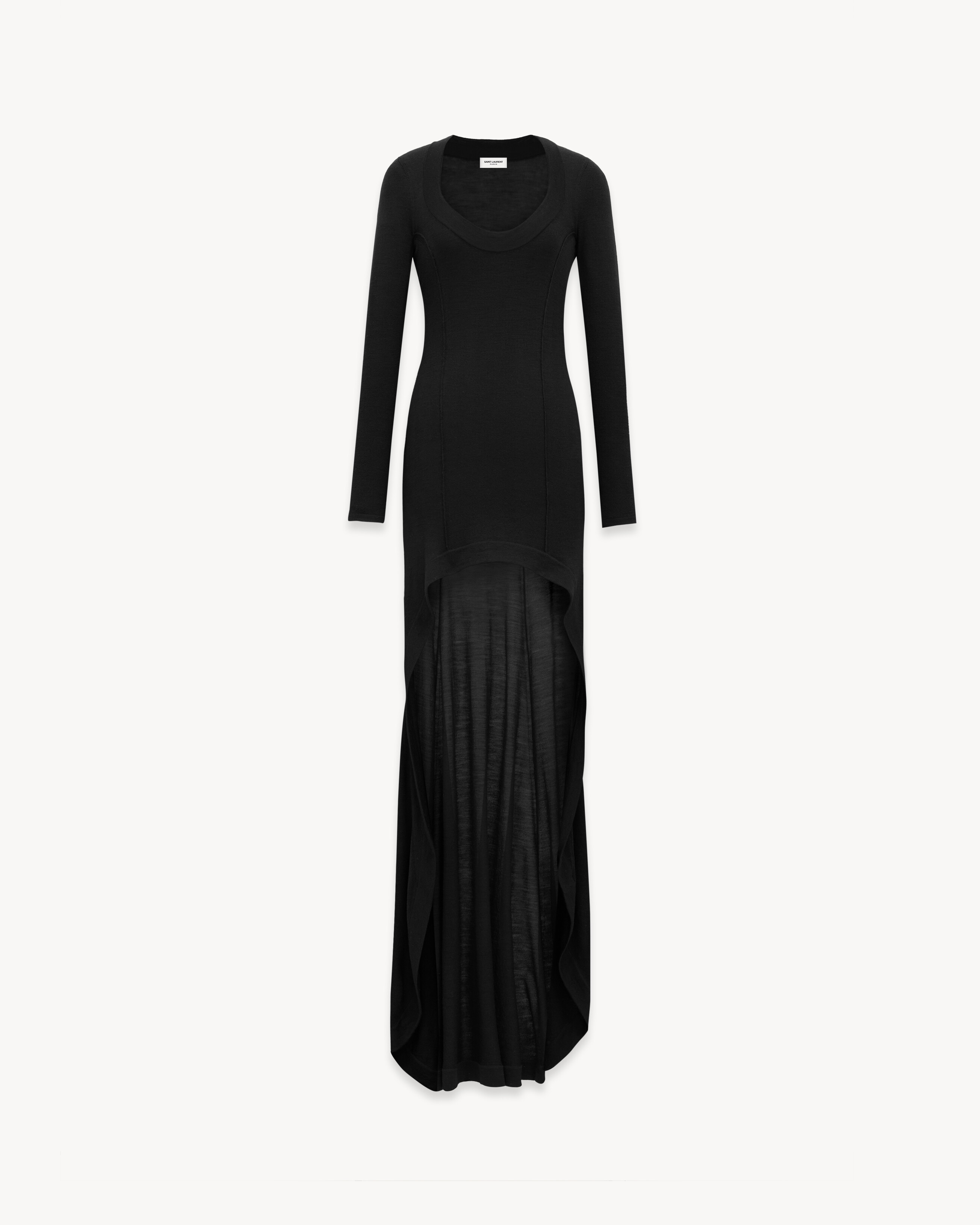 Langes Kleid aus Wolle