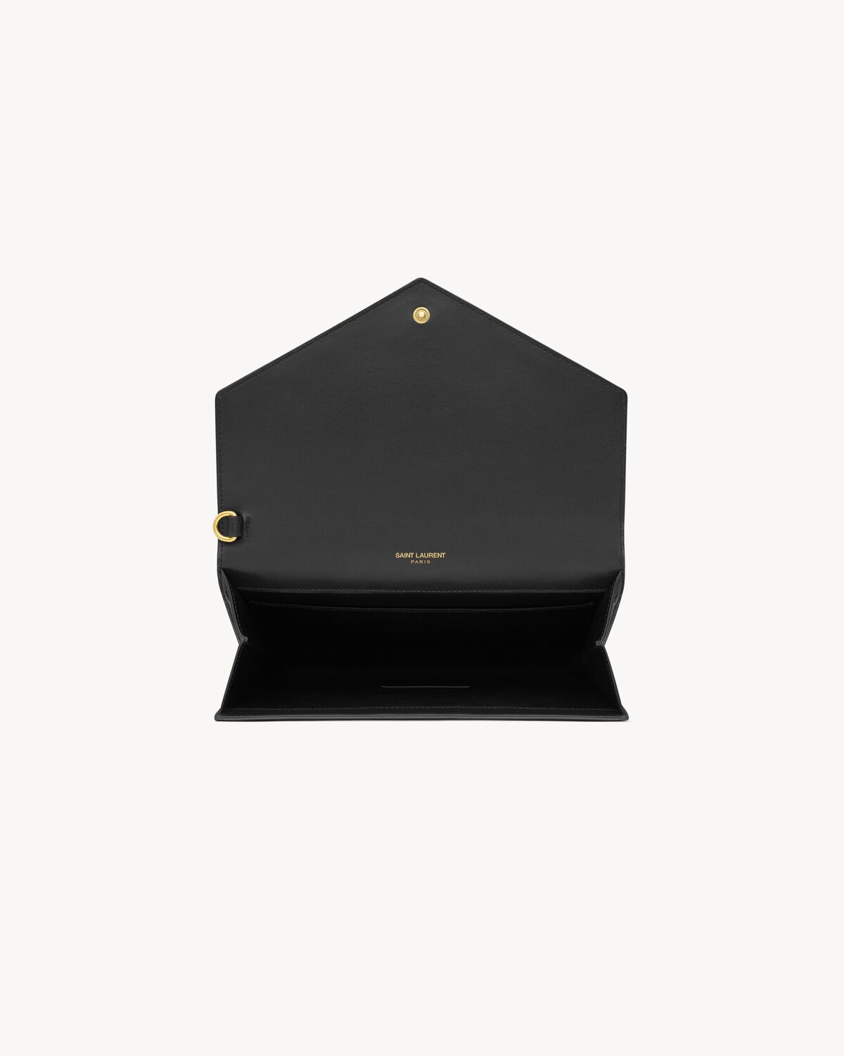 생로랑 크로커다일 엠보싱 샤이니 가죽 소재의 카산드라 플랩 파우치 650858DND1J1000